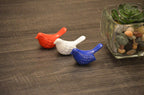 Vibhsa Bird Figurines Symbols of Health & Happiness (Blue, Red & White) Bird Figurines La Vie Bien Vibhsa Bird Figurines Symbols of Health & Happiness (Blue, Red & White)