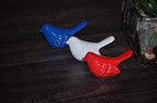 Vibhsa Bird Figurines Symbols of Health & Happiness (Blue, Red & White) Bird Figurines La Vie Bien Vibhsa Bird Figurines Symbols of Health & Happiness (Blue, Red & White)