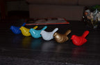Vibhsa Bird Figurines Symbols of Health & Happiness (Blue, Red & White) Bird Figurines La Vie Bien Vibhsa Bird Figurines Symbols of Health & Happiness (Blue, Red & White)