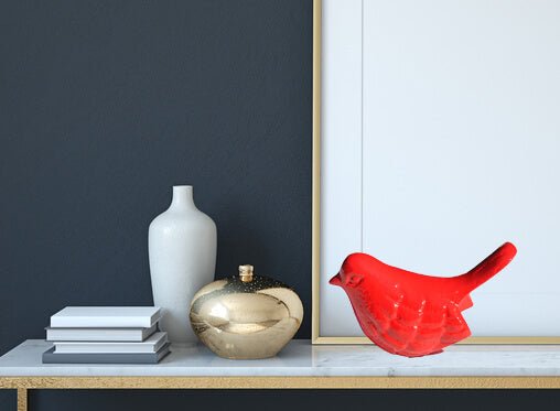 Vibhsa Bird Figurines Symbols of Health & Happiness (Red) Bird Figurines La Vie Bien Vibhsa Bird Figurines Symbols of Health & Happiness (Red)
