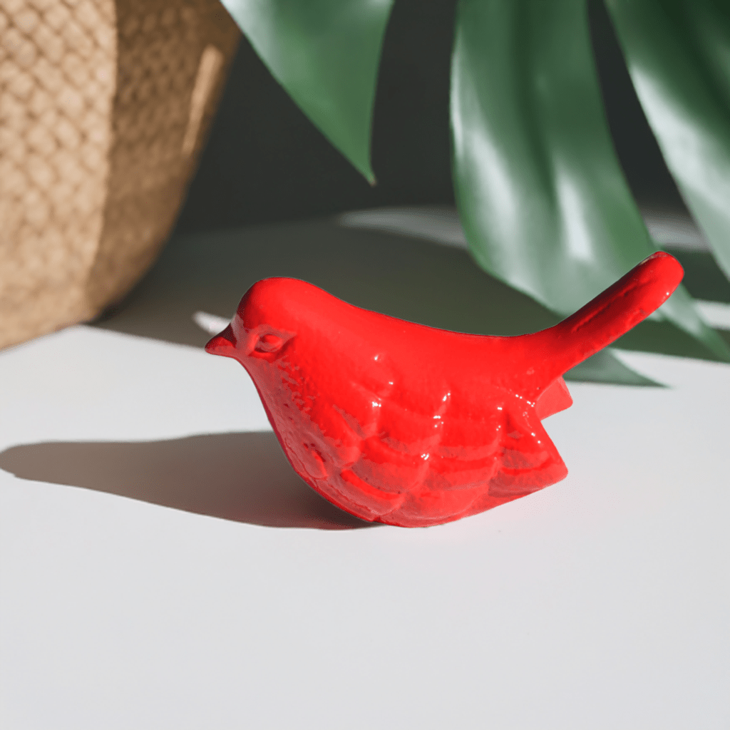 Vibhsa Bird Figurines Symbols of Health & Happiness (Red) Bird Figurines La Vie Bien Vibhsa Bird Figurines Symbols of Health & Happiness (Red)