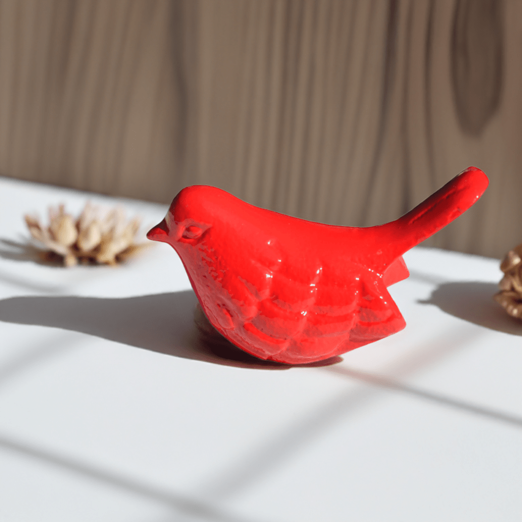 Vibhsa Bird Figurines Symbols of Health & Happiness (Red) Bird Figurines La Vie Bien Vibhsa Bird Figurines Symbols of Health & Happiness (Red)
