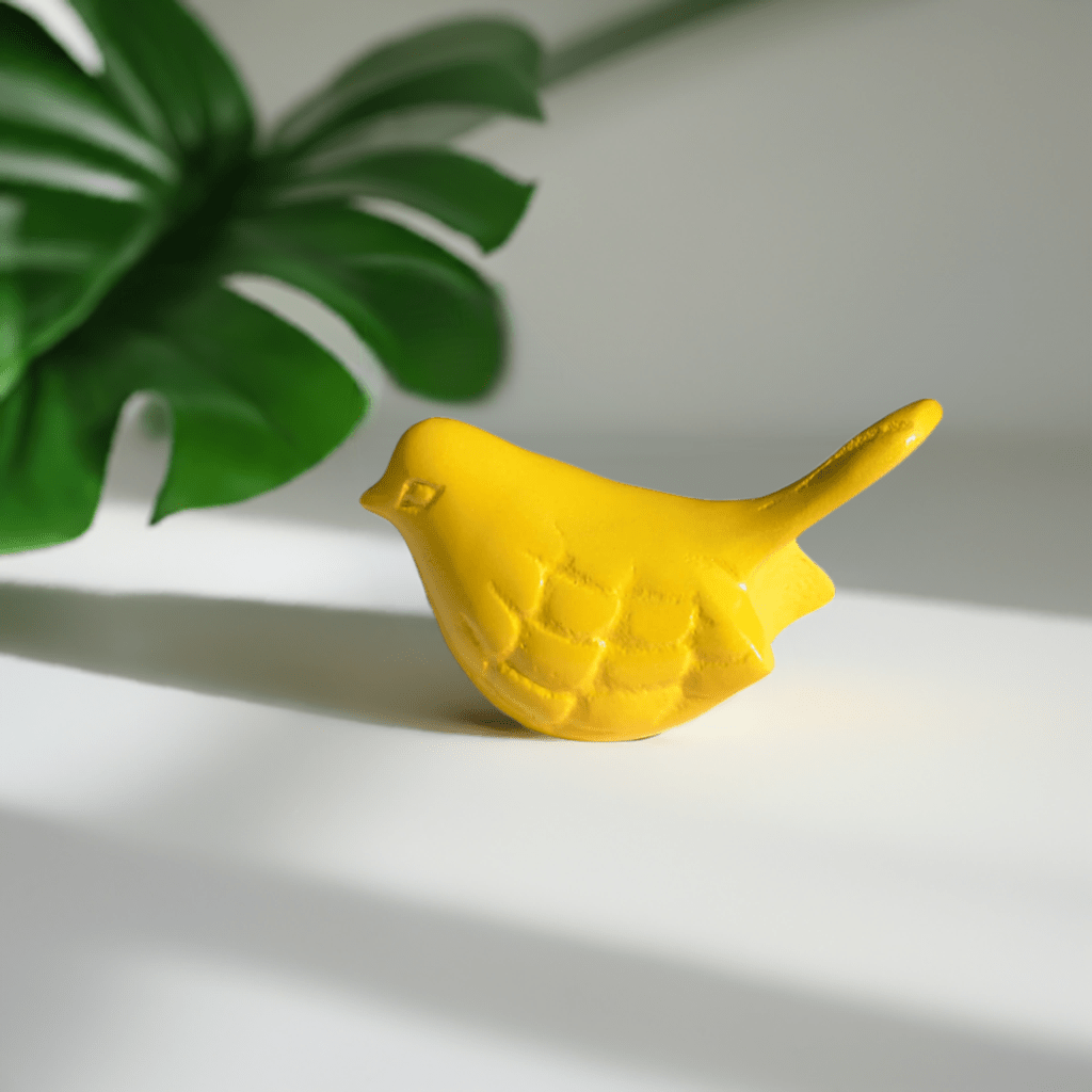 Vibhsa Bird Figurines Symbols of Health & Happiness (Yellow) Bird Figurines La Vie Bien Vibhsa Bird Figurines Symbols of Health & Happiness (Yellow)