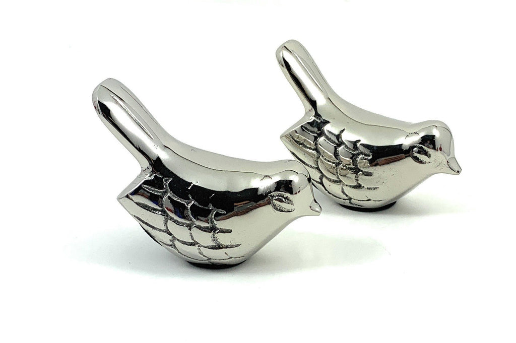 Vibhsa Birds of Health and Happiness Set of 2 (Silver) Bird Figurines La Vie Bien Vibhsa Birds of Health and Happiness Set of 2 (Silver)