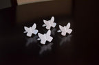 Vibhsa Butterfly White Napkin Rings Set of 4 Dining Decor La Vie Bien Vibhsa Butterfly White Napkin Rings Set of 4