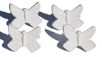 Vibhsa Butterfly White Napkin Rings Set of 4 Dining Decor La Vie Bien Vibhsa Butterfly White Napkin Rings Set of 4