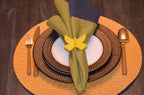 Vibhsa Butterfly Yellow Napkin Rings Set of 4 Dining Decor La Vie Bien Vibhsa Butterfly Yellow Napkin Rings Set of 4