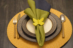 Vibhsa Butterfly Yellow Napkin Rings Set of 4 Dining Decor La Vie Bien Vibhsa Butterfly Yellow Napkin Rings Set of 4