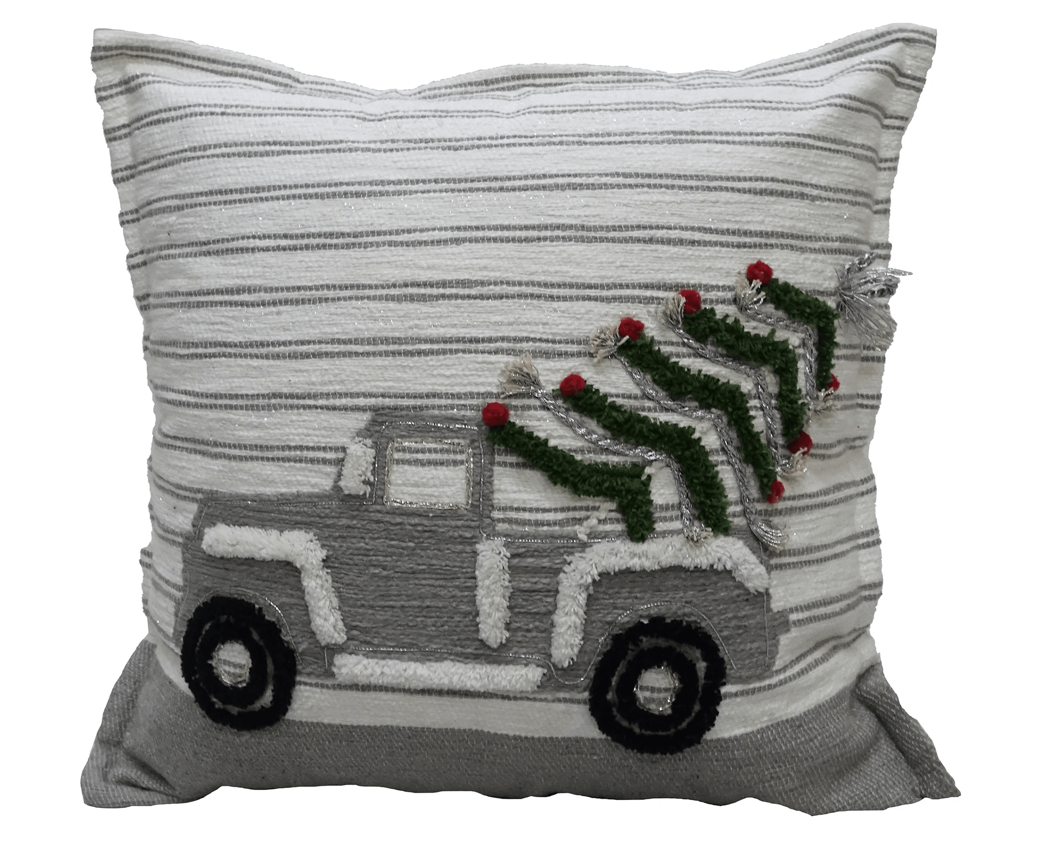 Vibhsa Christmas Decorative Throw Pillow 20"x20" by Vibhsa