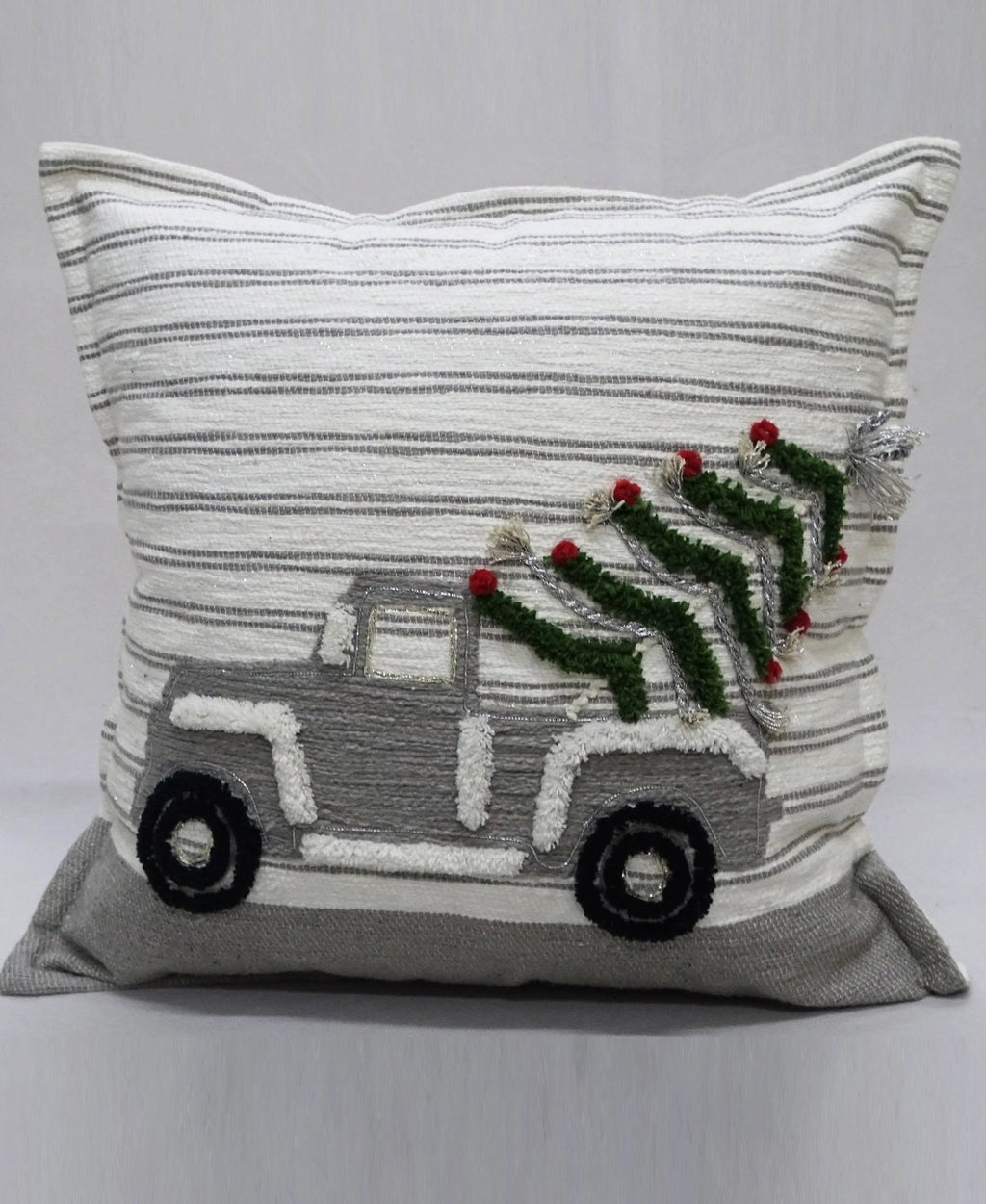 Vibhsa Christmas Decorative Throw Pillow 20"x20" by Vibhsa