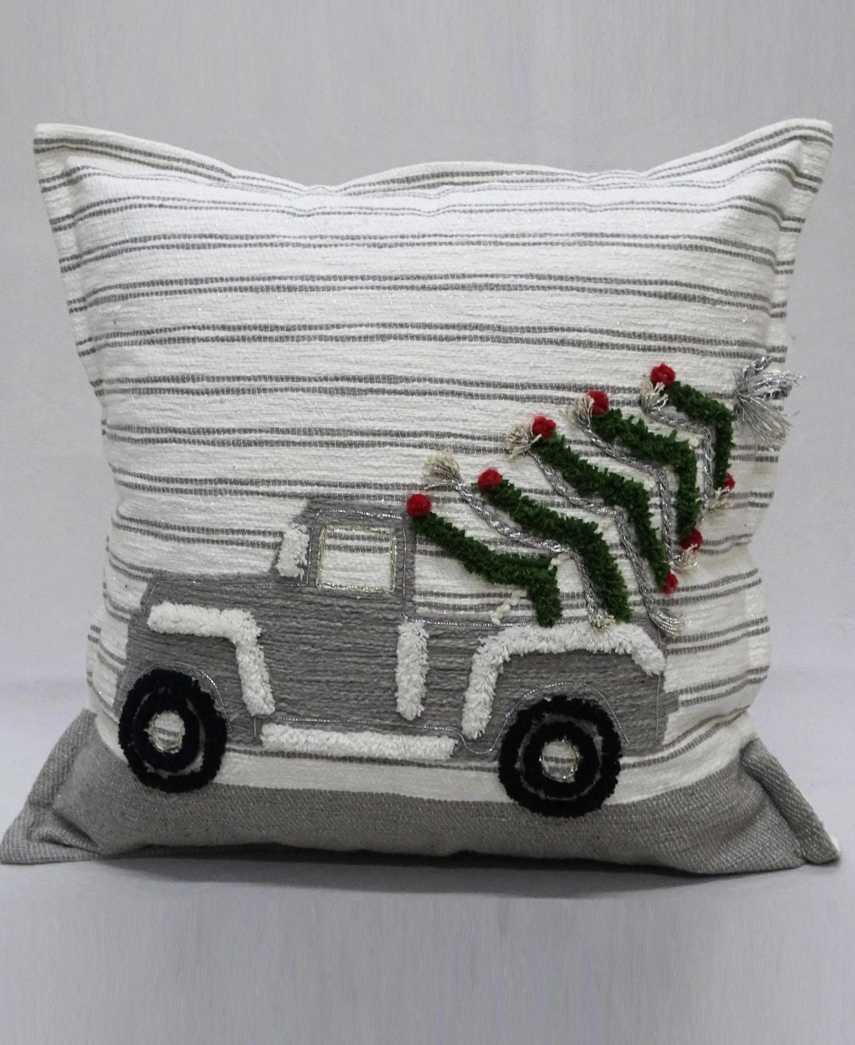 Vibhsa Christmas Decorative Throw Pillow 20"x20" by Vibhsa