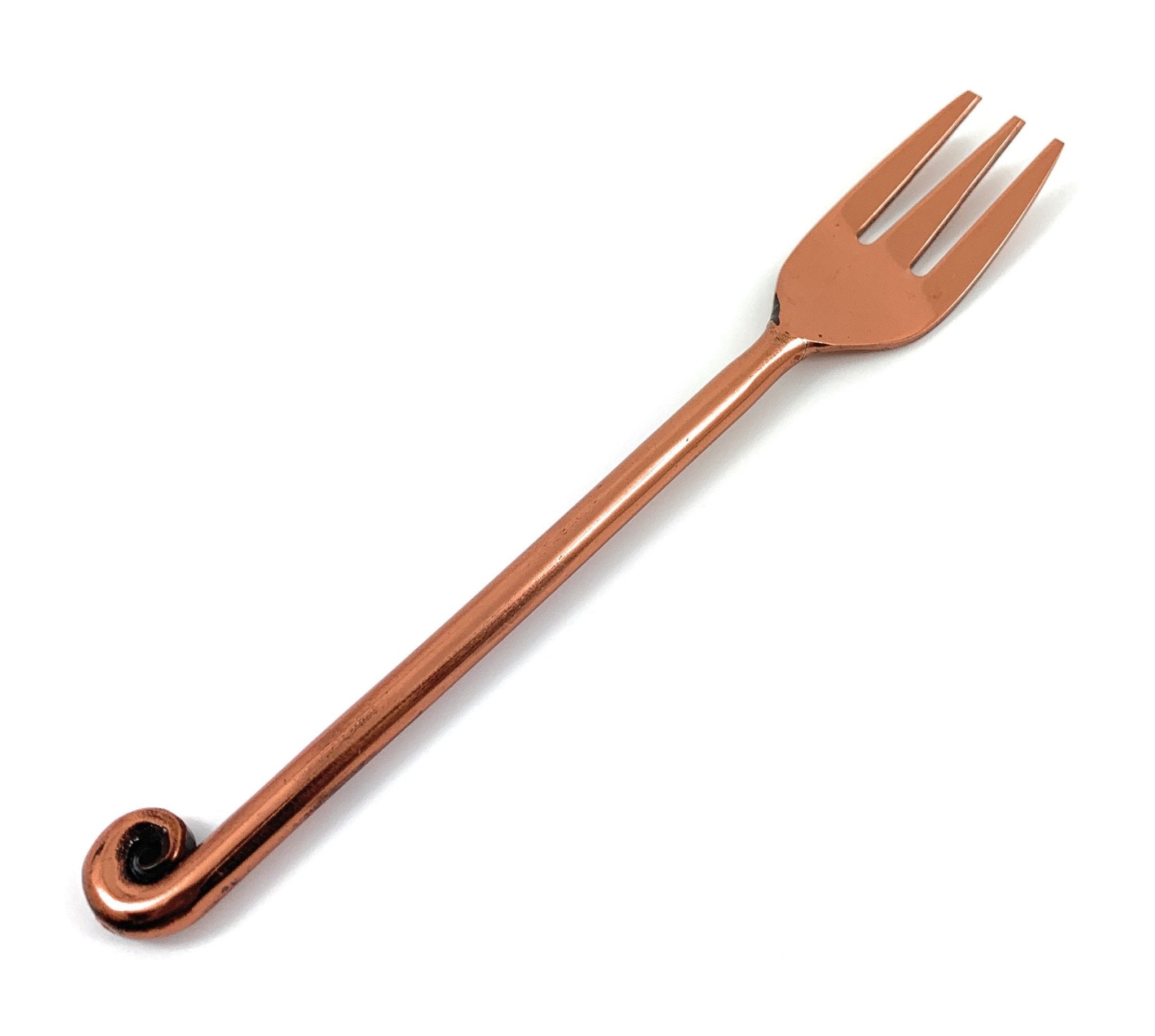 Vibhsa Copper Finish Appetizer Forks Set of 6 Dining Decor La Vie Bien Vibhsa Copper Finish Appetizer Forks Set of 6