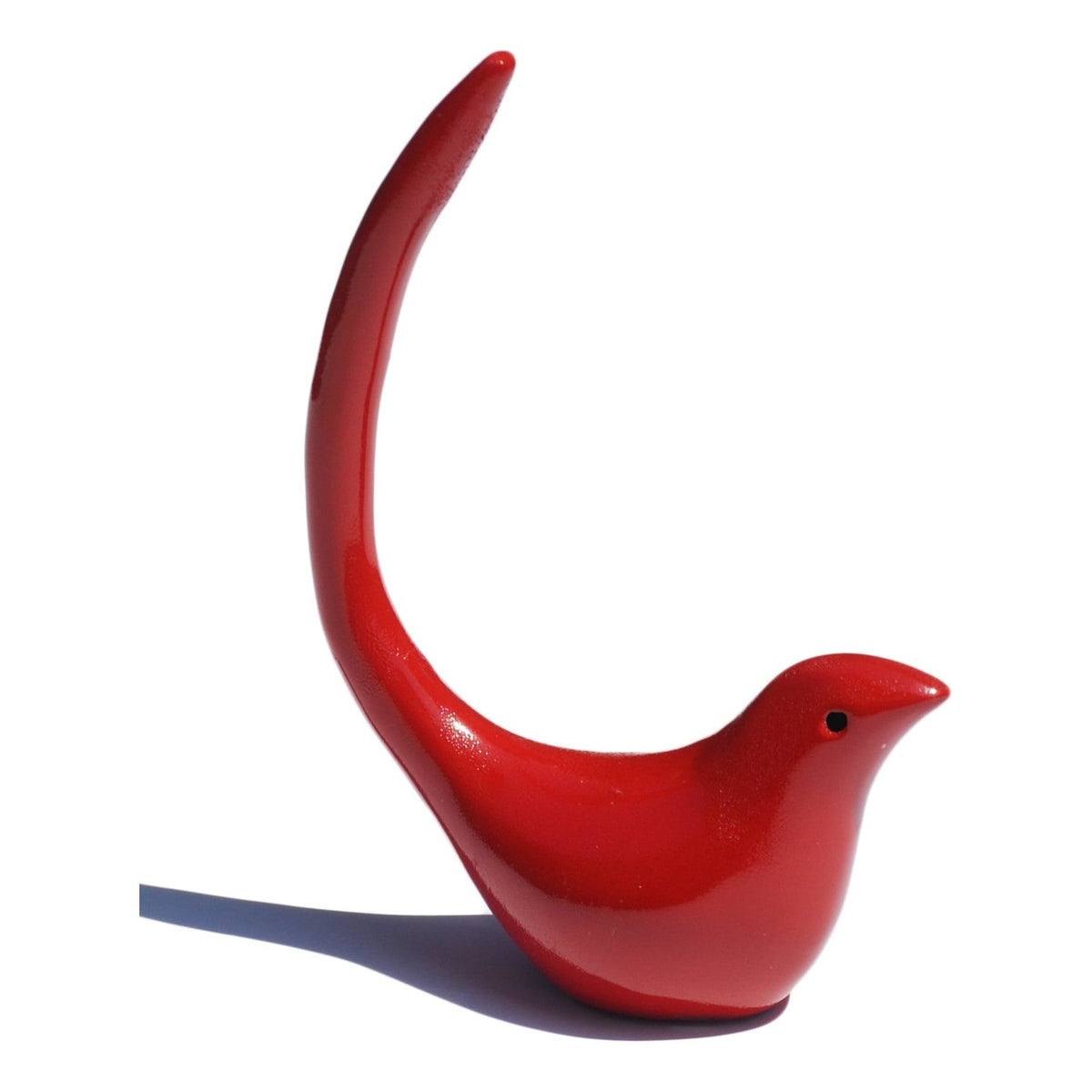 Vibhsa Gifts Bird Ring Holder Jewelry(Red)