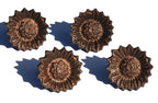 Vibhsa Sunflower Antique Napkin Rings Set of 4 by Vibhsa