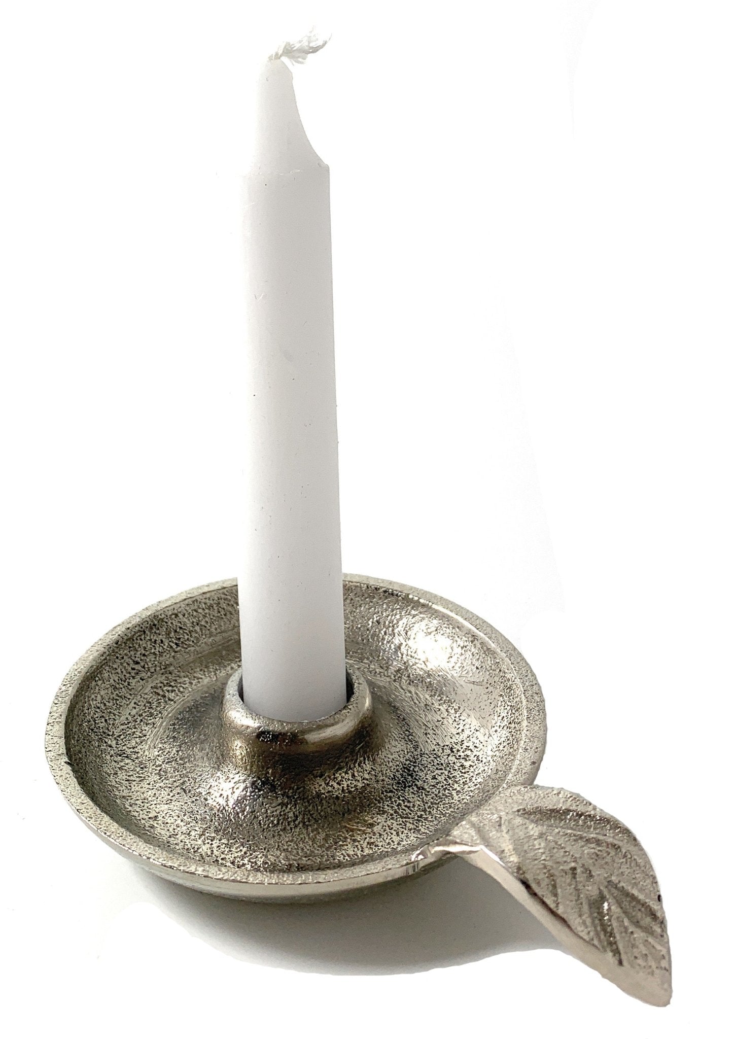 Vibhsa Taper Candlestick Holder Dish-Silver home Decor La Vie Bien Vibhsa Taper Candlestick Holder Dish-Silver