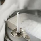 Vibhsa Taper Candlestick Holder Dish-Silver home Decor La Vie Bien Vibhsa Taper Candlestick Holder Dish-Silver