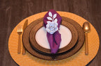 Vibhsa White Rose Set of 4 Napkin Rings by Vibhsa