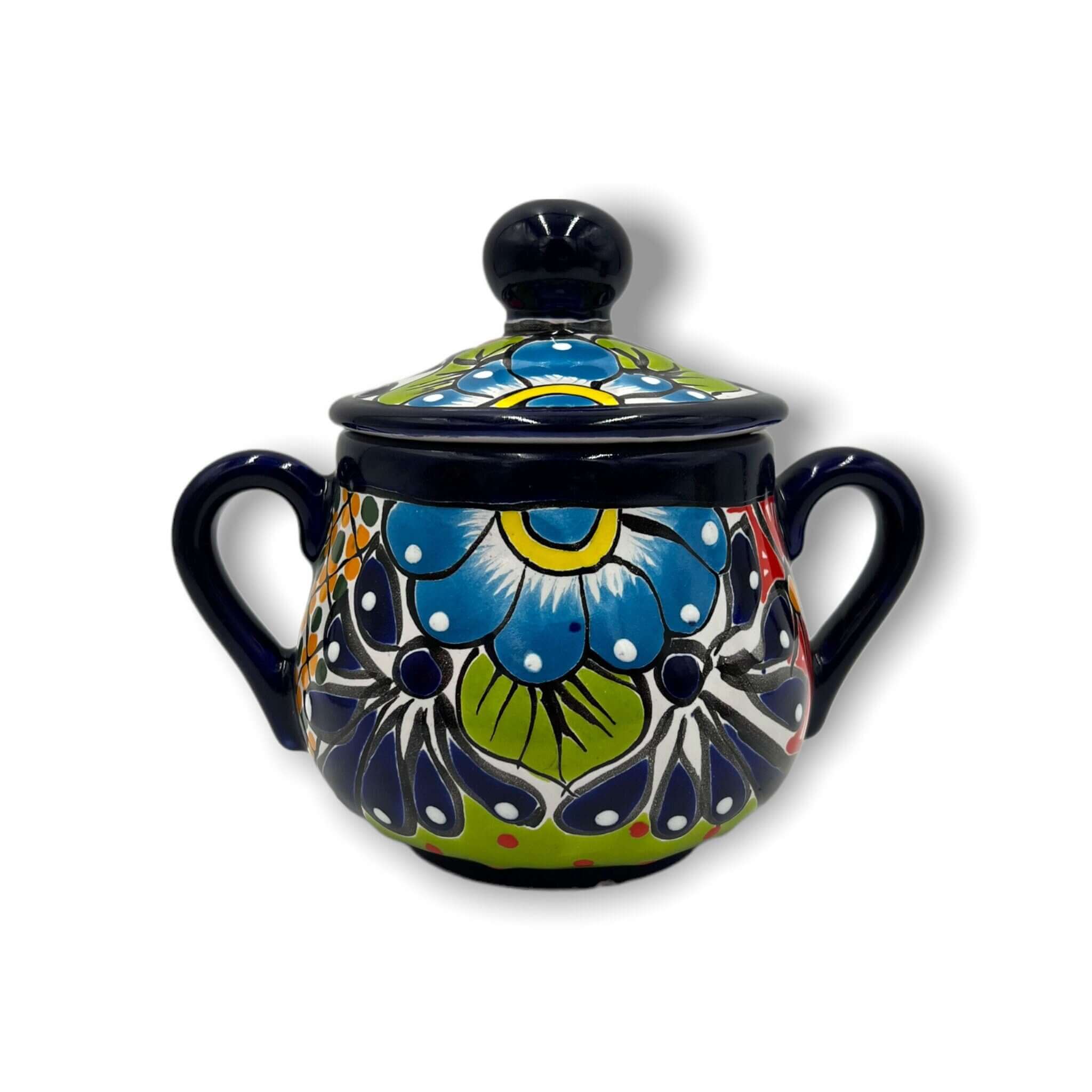 Vibrant 3 - Piece Talavera Coffee Set | Handmade Mexican Pottery Talavera Coffee Set La Vie Bien Vibrant 3 - Piece Talavera Coffee Set | Handmade Mexican Pottery