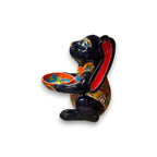 Vibrant Handcrafted Talavera Bunny Statue | Mexican Folk Art Feeder Talavera Statue La Vie Bien Vibrant Handcrafted Talavera Bunny Statue | Mexican Folk Art Feeder