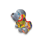 Vibrant Handmade Talavera Dog Statue | Colorful Mexican Canine Art (Medium) Talavera Statue La Vie Bien Vibrant Handmade Talavera Dog Statue | Colorful Mexican Canine Art (Medium)