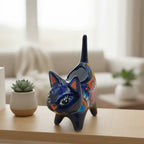 Vibrant Talavera Cat Planter | Handcrafted Mexican Pottery Talavera Planter La Vie Bien Vibrant Talavera Cat Planter | Handcrafted Mexican Pottery