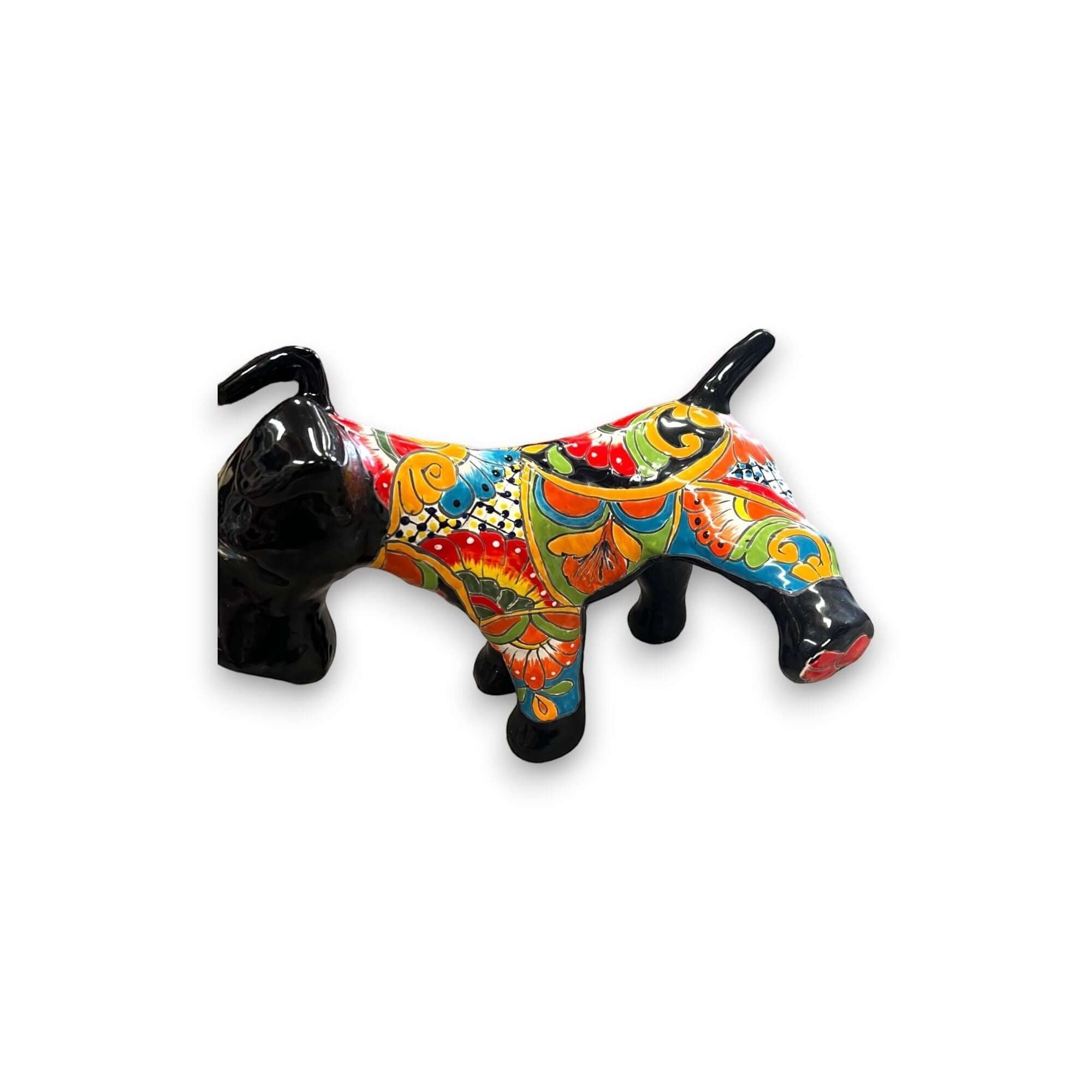 Vibrant Talavera Dog Sculpture | Colorful Hand-Painted Large Mexican Art Piece Talavera Statue La Vie Bien Vibrant Talavera Dog Sculpture | Colorful Hand-Painted Large Mexican Art Piece
