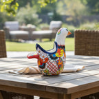 Vibrant Talavera Dove Planter | Colorful Mexican Ceramic Bird Statue (Large) Talavera Planter La Vie Bien Vibrant Talavera Dove Planter | Colorful Mexican Ceramic Bird Statue (Large)