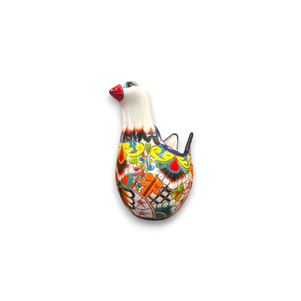 Vibrant Talavera Dove Planter | Colorful Mexican Ceramic Bird Statue (Large) Talavera Planter La Vie Bien Vibrant Talavera Dove Planter | Colorful Mexican Ceramic Bird Statue (Large)