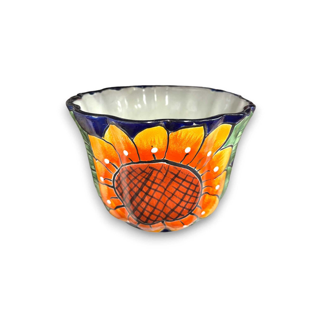 Vibrant Talavera Planter | Hand-Painted Mexican Calla Lily Ceramic Pottery Talavera Flower Pot La Vie Bien Vibrant Talavera Planter | Hand-Painted Mexican Calla Lily Ceramic Pottery