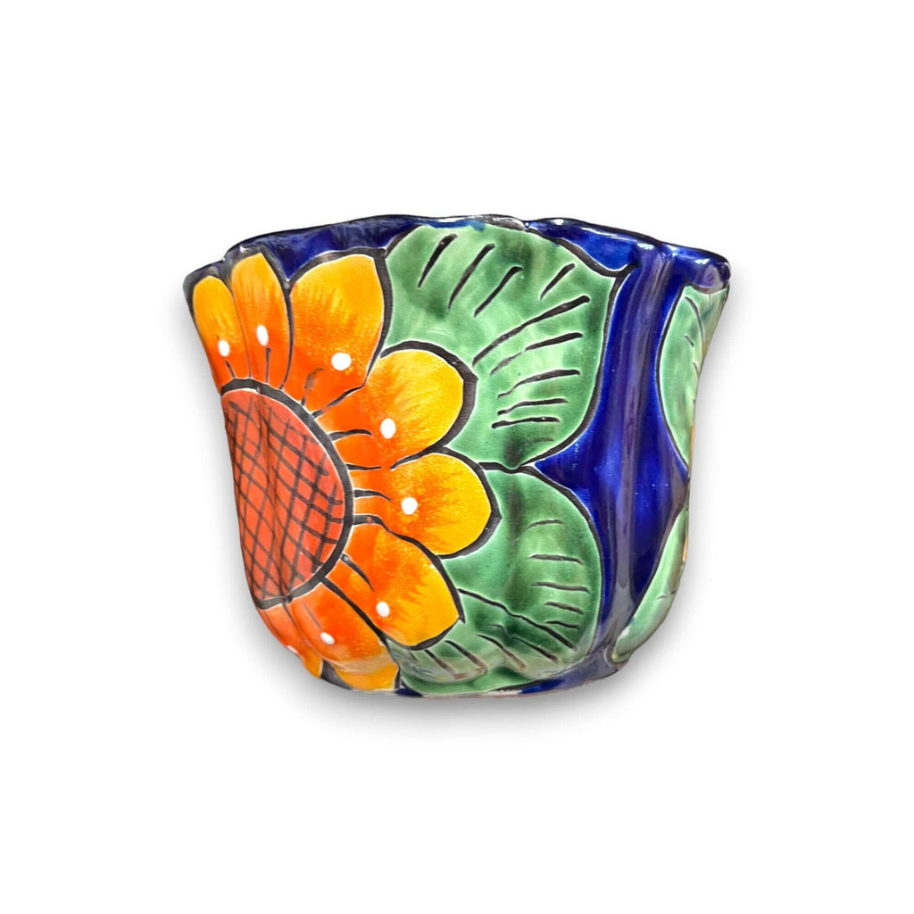 Vibrant Talavera Planter | Hand-Painted Mexican Calla Lily Ceramic Pottery Talavera Flower Pot La Vie Bien Vibrant Talavera Planter | Hand-Painted Mexican Calla Lily Ceramic Pottery