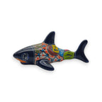Vibrant Talavera Shark Figurine | Handcrafted Mexican Decor Talavera Statue La Vie Bien Vibrant Talavera Shark Figurine | Handcrafted Mexican Decor