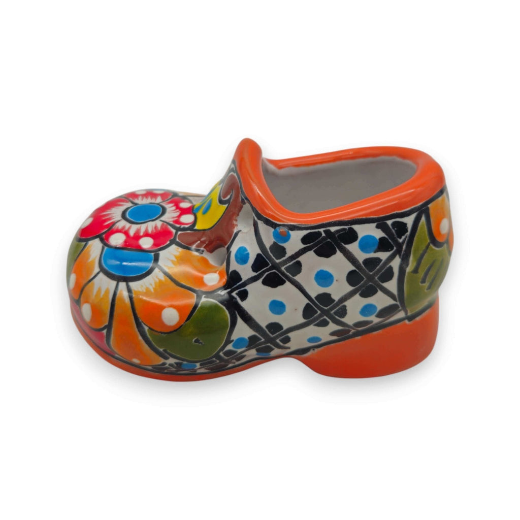 Vibrant Talavera Shoe Planter | Handcrafted Mexican Pottery Talavera Planter La Vie Bien Vibrant Talavera Shoe Planter | Handcrafted Mexican Pottery