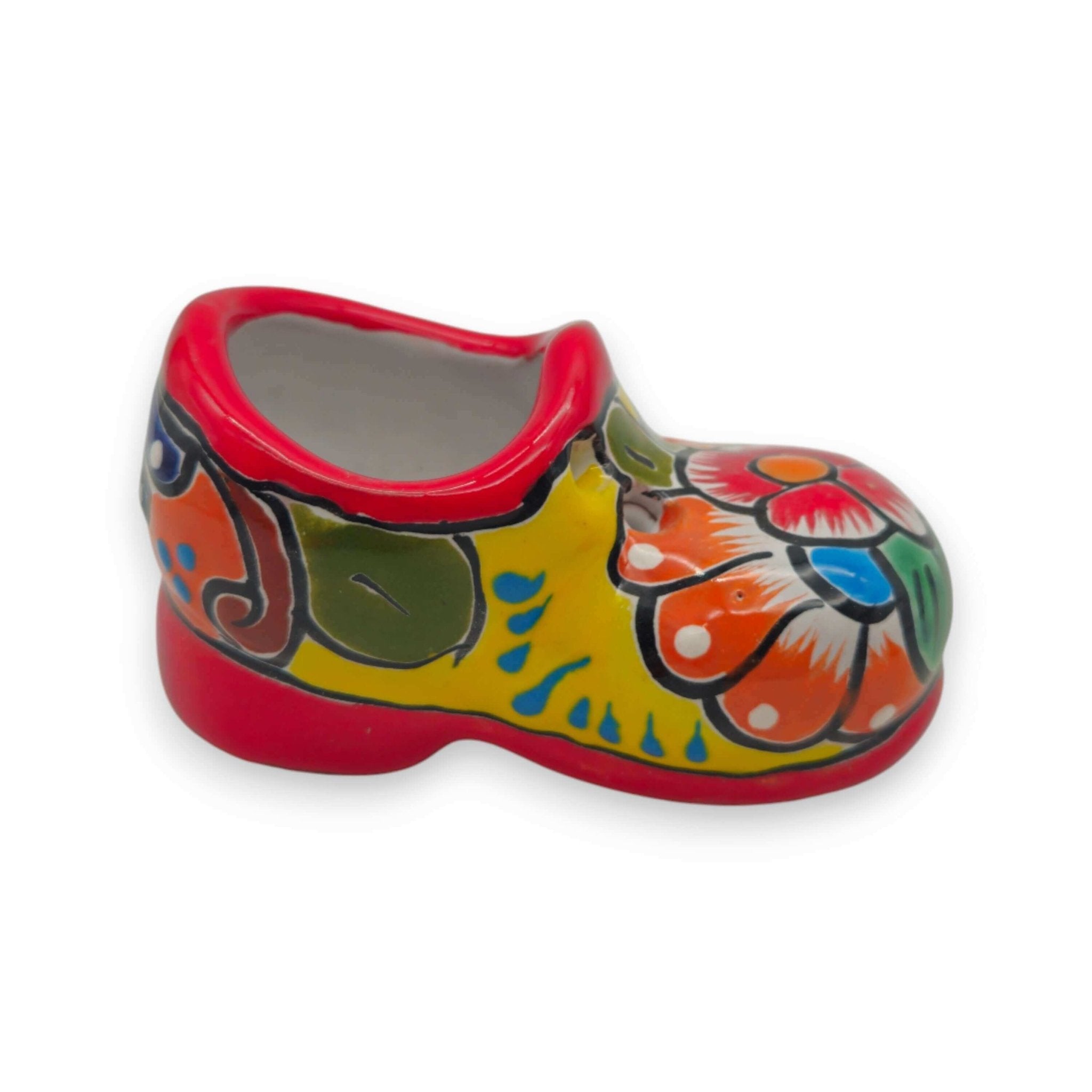 Vibrant Talavera Shoe Planter | Handcrafted Mexican Pottery Talavera Planter La Vie Bien Vibrant Talavera Shoe Planter | Handcrafted Mexican Pottery