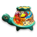 Vibrant Talavera Turtle Planter | Colorful Hand - Painted Mexican Pottery (Medium) Talavera Planter La Vie Bien Vibrant Talavera Turtle Planter | Colorful Hand - Painted Mexican Pottery (Medium)