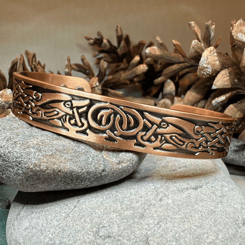 Viking Birds Copper Cuff Bracelet Bracelet La Vie Bien Viking Birds Copper Cuff Bracelet