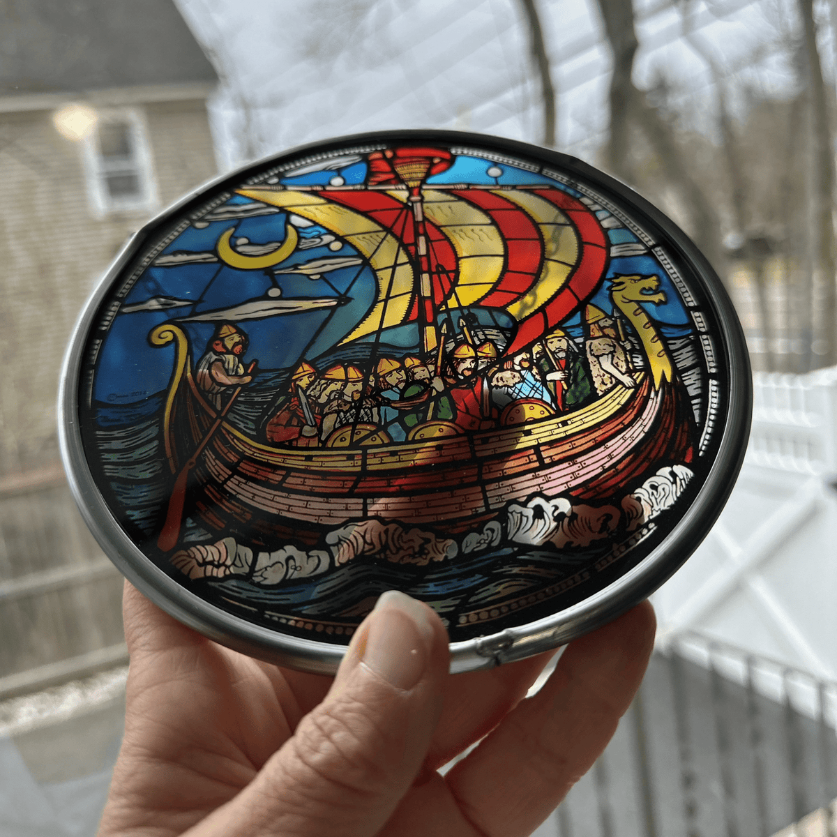 Viking Ship Suncatcher Gifts La Vie Bien Viking Ship Suncatcher