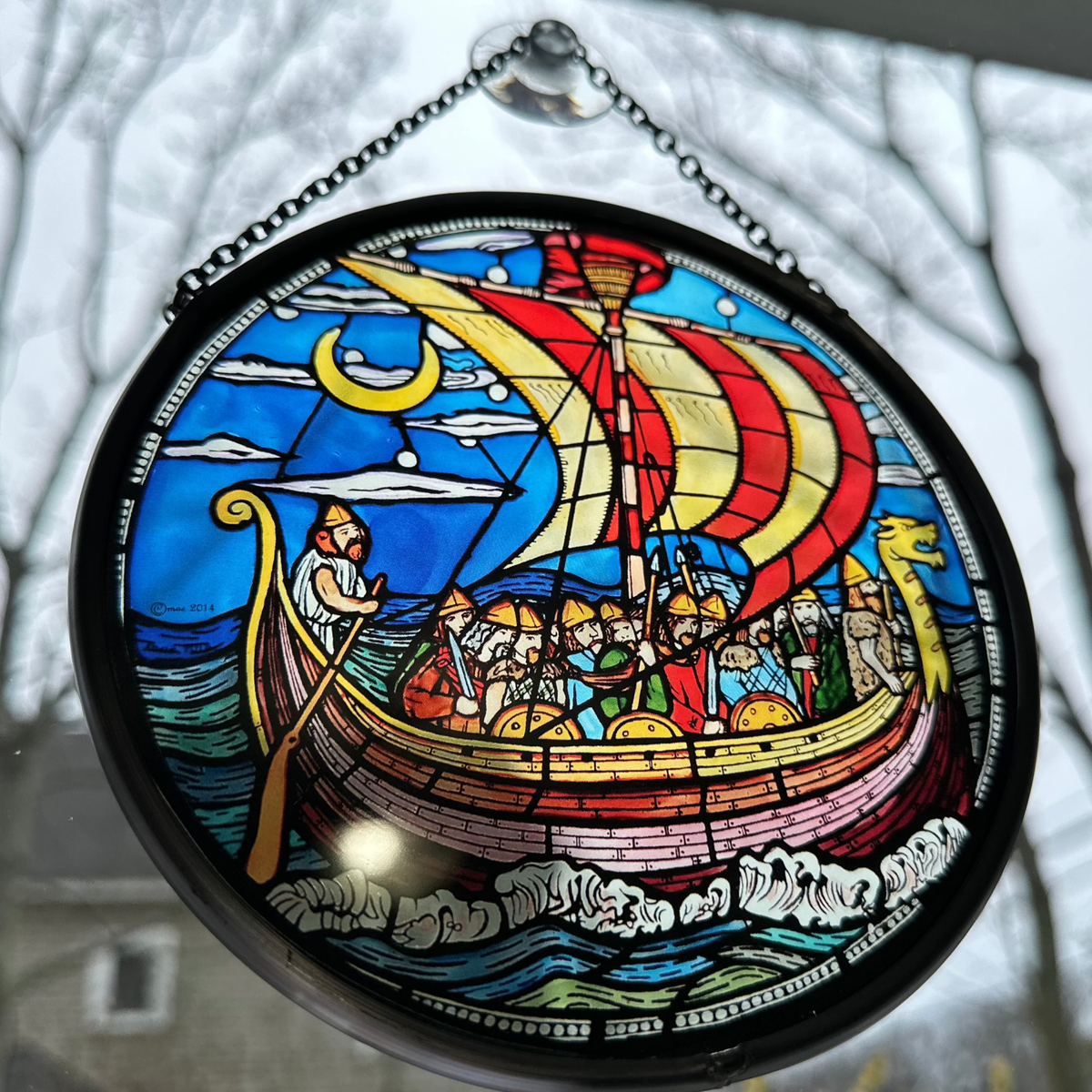 Viking Ship Suncatcher Gifts La Vie Bien Viking Ship Suncatcher