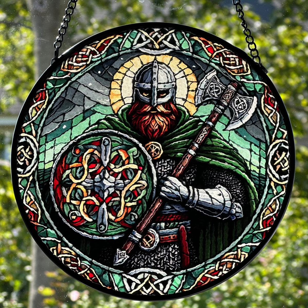 Viking Warrior Suncatcher Gifts La Vie Bien Viking Warrior Suncatcher