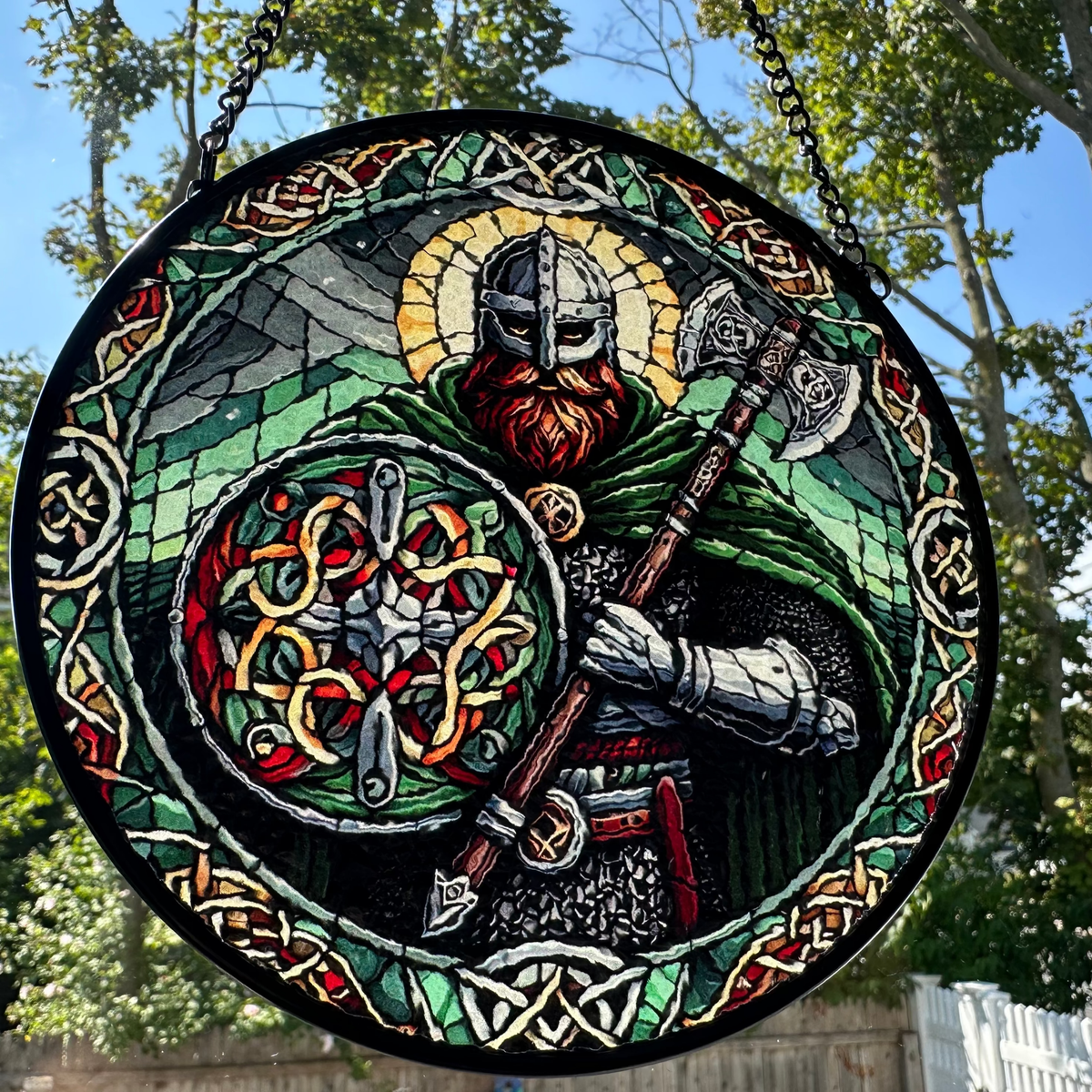 Viking Warrior Suncatcher Gifts La Vie Bien Viking Warrior Suncatcher