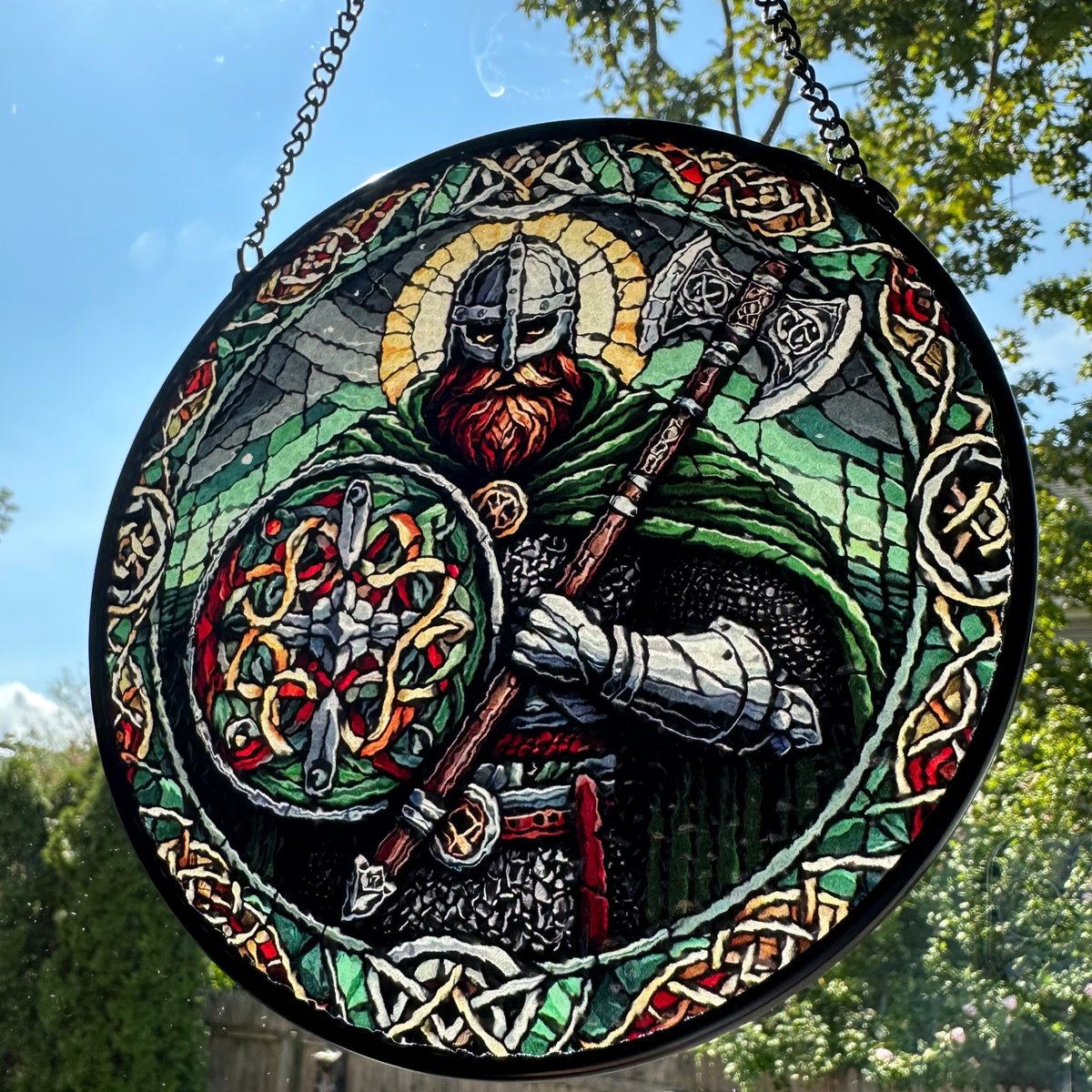 Viking Warrior Suncatcher Gifts La Vie Bien Viking Warrior Suncatcher