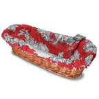 Villandry Red French Baguette Basket with Removable Liner by Le Cluny Bread basket La Vie Bien Villandry Red French Baguette Basket with Removable Liner by Le Cluny