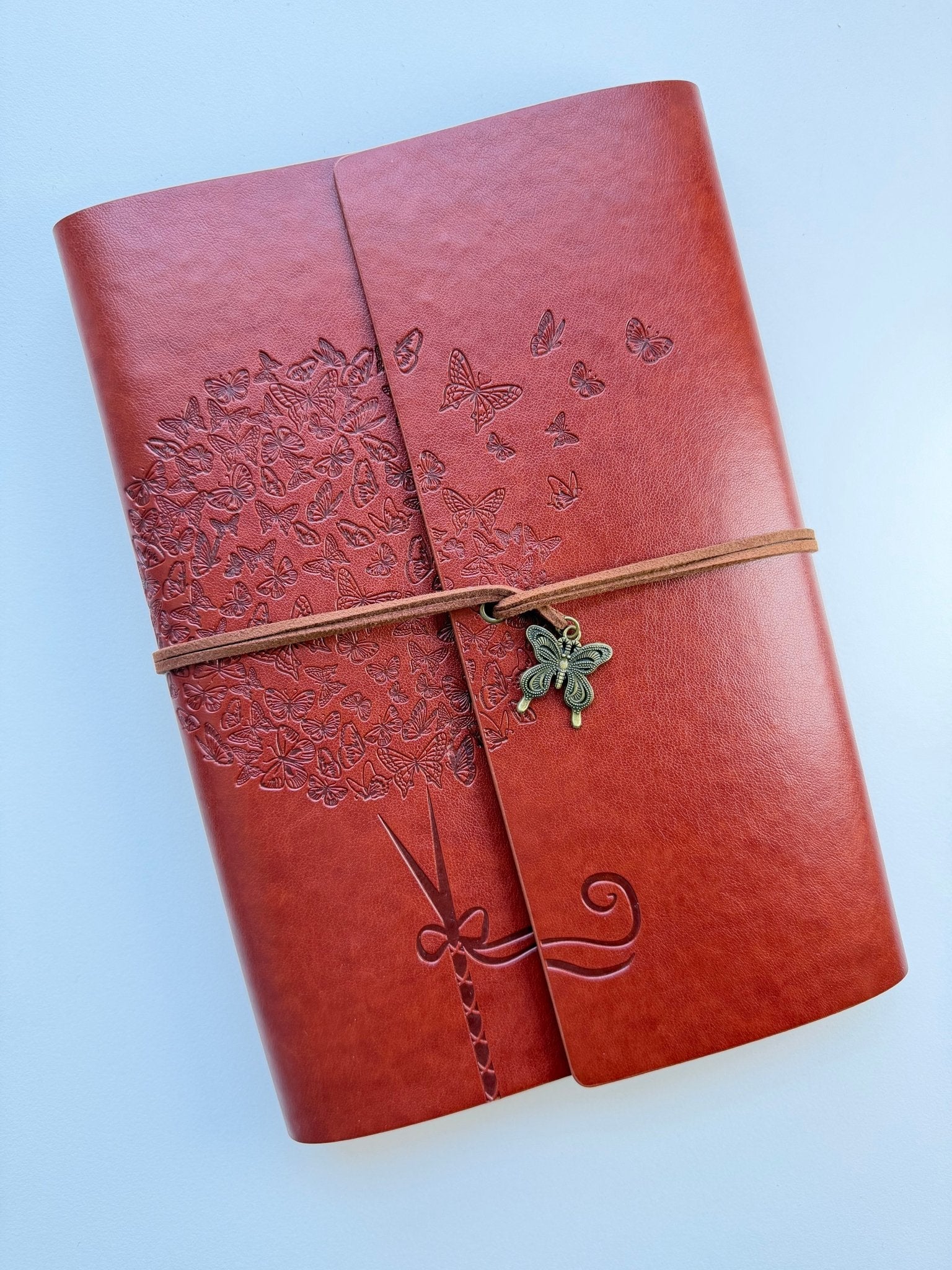 Vintage A5 Faux Leather Ring Binder Journal La Vie Bien Vintage A5 Faux Leather Ring Binder Journal