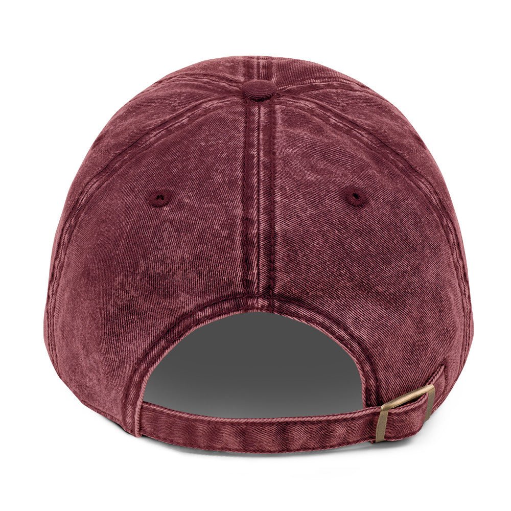 Vintage bonjour embroidered Cotton Twill Cap