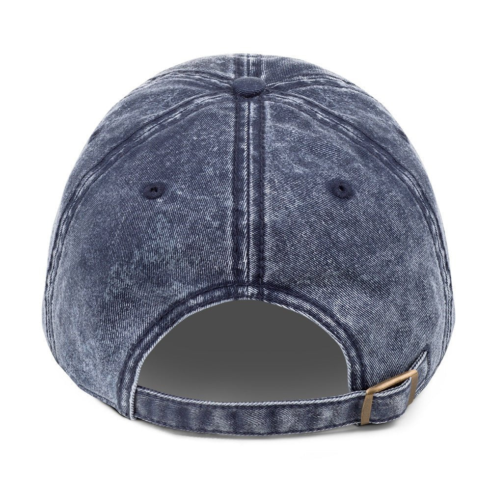 Vintage bonjour embroidered Cotton Twill Cap
