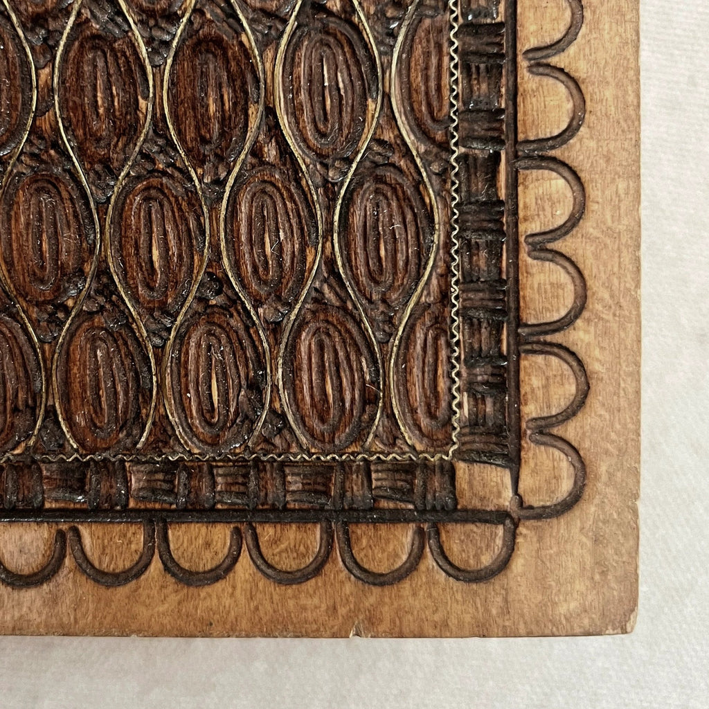 Vintage Carved Wood Box