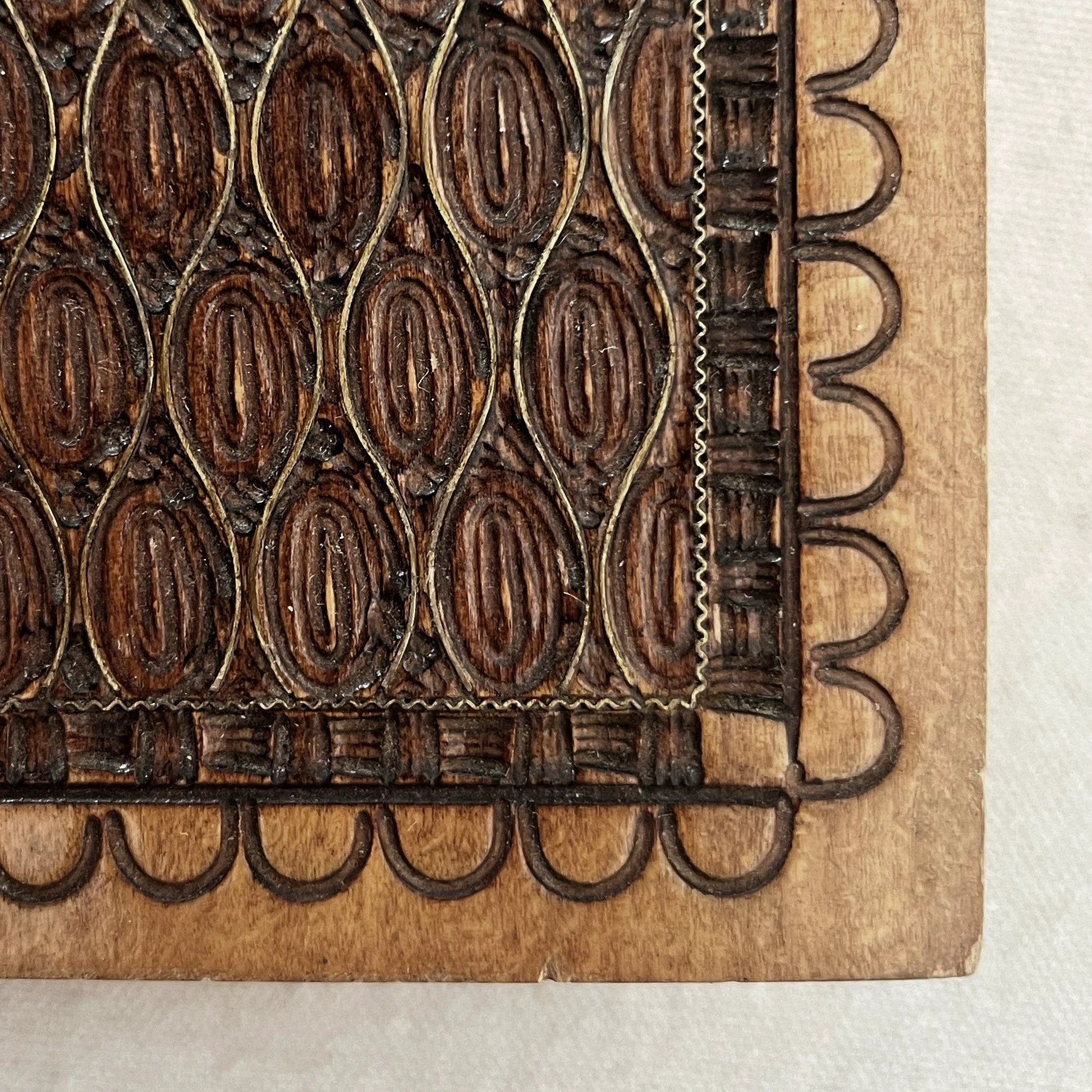 Vintage Carved Wood Box