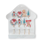 Vintage Christmas Cupcake Toppers (8pcs)