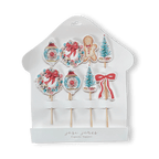 Vintage Christmas Cupcake Toppers (8pcs) Cupcake Toppers La Vie Bien Vintage Christmas Cupcake Toppers (8pcs)