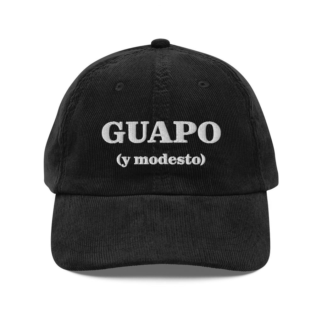 Guapo y modesto embroidered Vintage corduroy cap