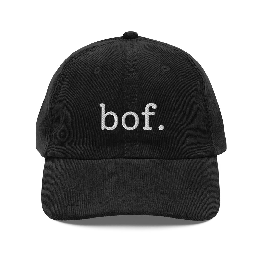 Bof. French shrug embroidered corduroy cap
